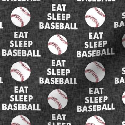 EAT SLEEP BASEBALL - Baseball - sports - grey - LAD19