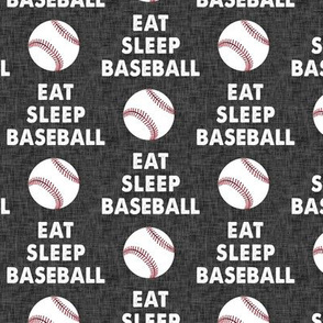 EAT SLEEP BASEBALL - Baseball - sports - grey - LAD19