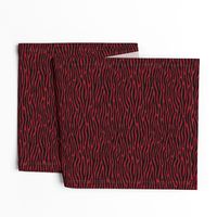 ★ ZEBRA OR TIGER ? ★ Deep Red – Tiny Scale - Horizontal / Collection : Wild Stripes – Punk Rock Animal Prints 2