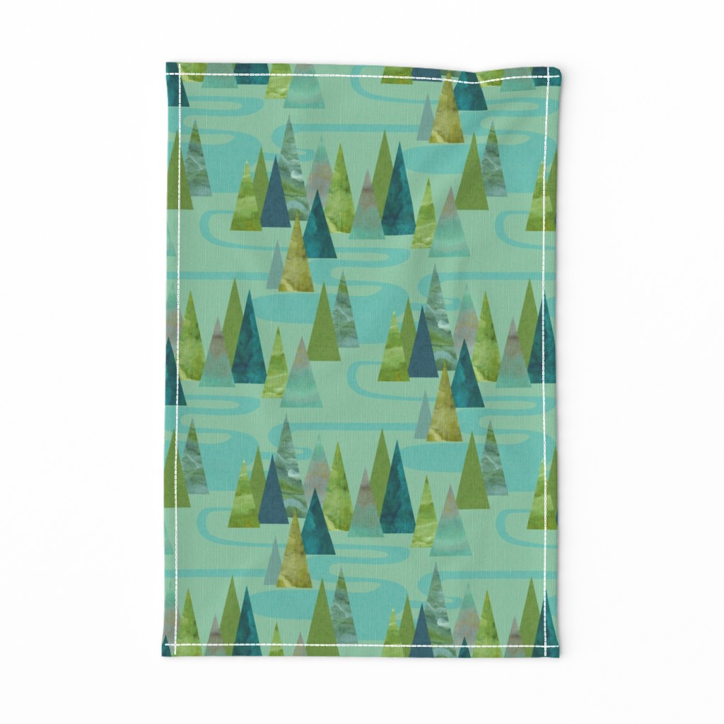 Lakeside Mountains {Mint}