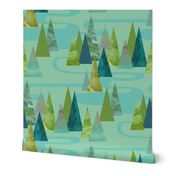 Lakeside Mountains {Mint}