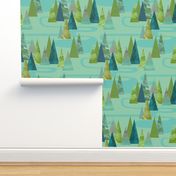 Lakeside Mountains {Mint}