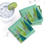 Lakeside Mountains {Mint}