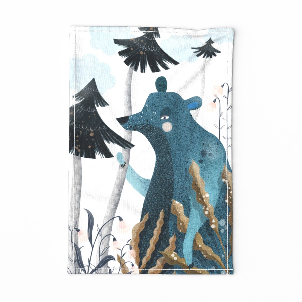 Forest Bear Tea Towel