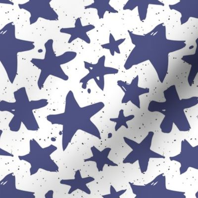 Blue Stars on Spotted Dots