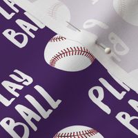 Play ball - baseball -  dark purple - LAD19