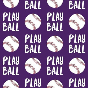 Play ball - baseball -  dark purple - LAD19