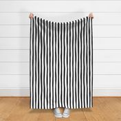 Vertical stripes and beams abstract stripes trend modern minimal design summer bikini monochrome black and white JUMBO