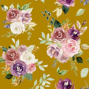 Vintage Fall Roses // Gold