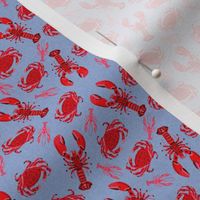 TINY _ ocean // ocean creature sea animal mint lobster octopus squid sea shells kids summer mint nautical print