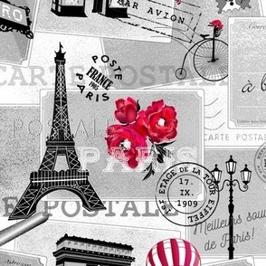 vintage mail from paris