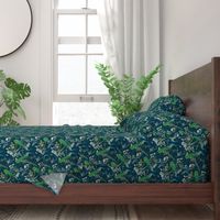 Peacock Chinoiserie (teal) MED 