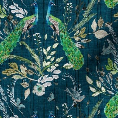 Peacock Chinoiserie (teal) MED 