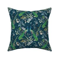 Peacock Chinoiserie (teal) MED 