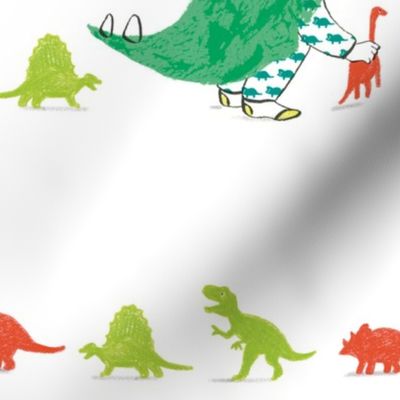 Lining up dinosaurs