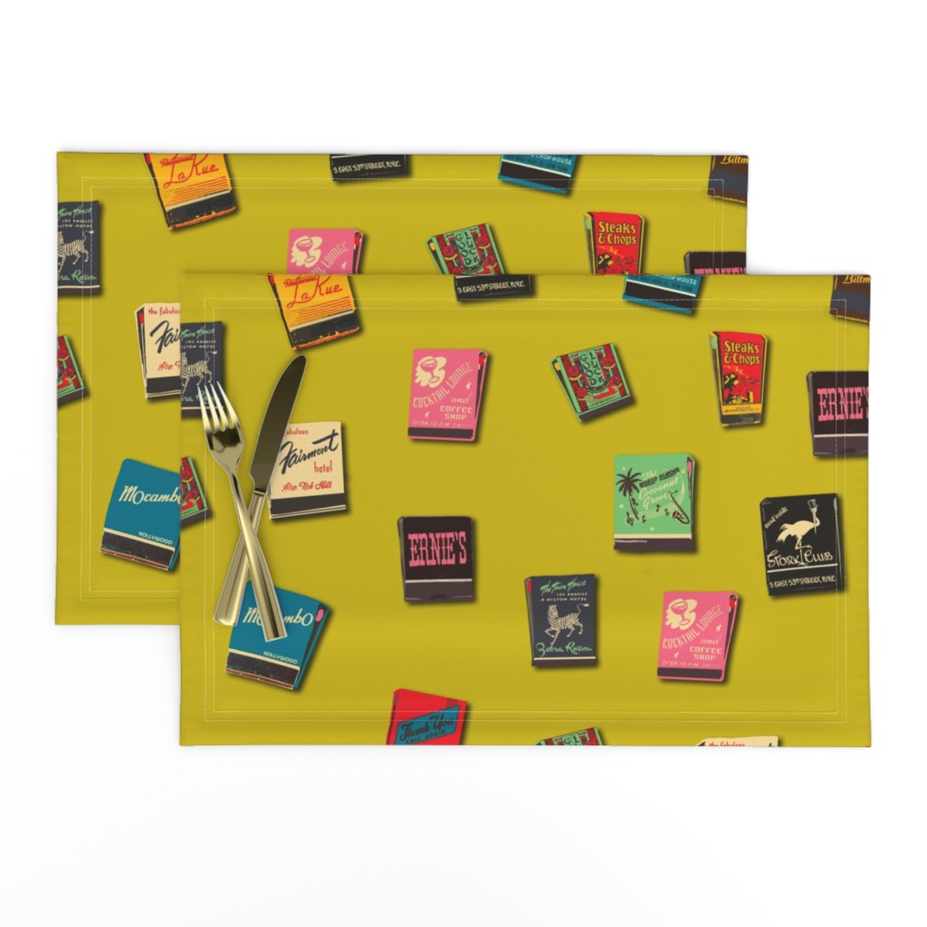 Souvenir Matchbooks Chartruse