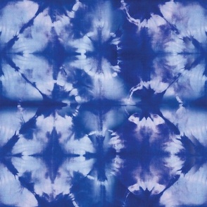 Shibori indigo dyed fabric
