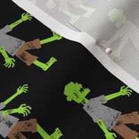 Zombie walk - halloween fabric - OG - LAD19