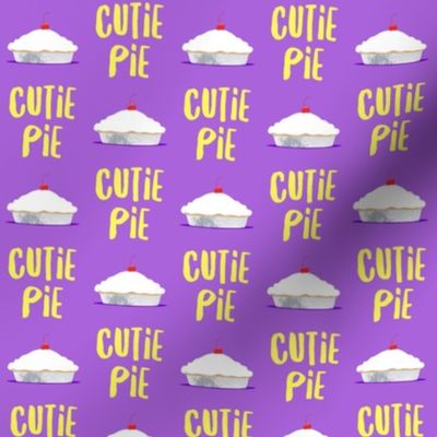 (small scale) Cutie Pie - purple & yellow - LAD19BS