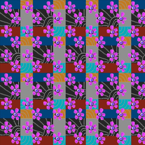 FLOWERY GEOMETRIC TWO PINK