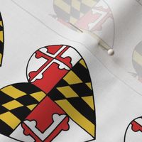 Maryland Flag Hearts