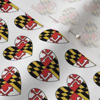 Maryland Flag Hearts - Small