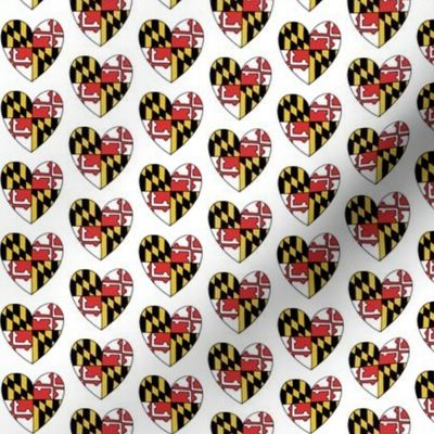 Maryland Flag Hearts - Small