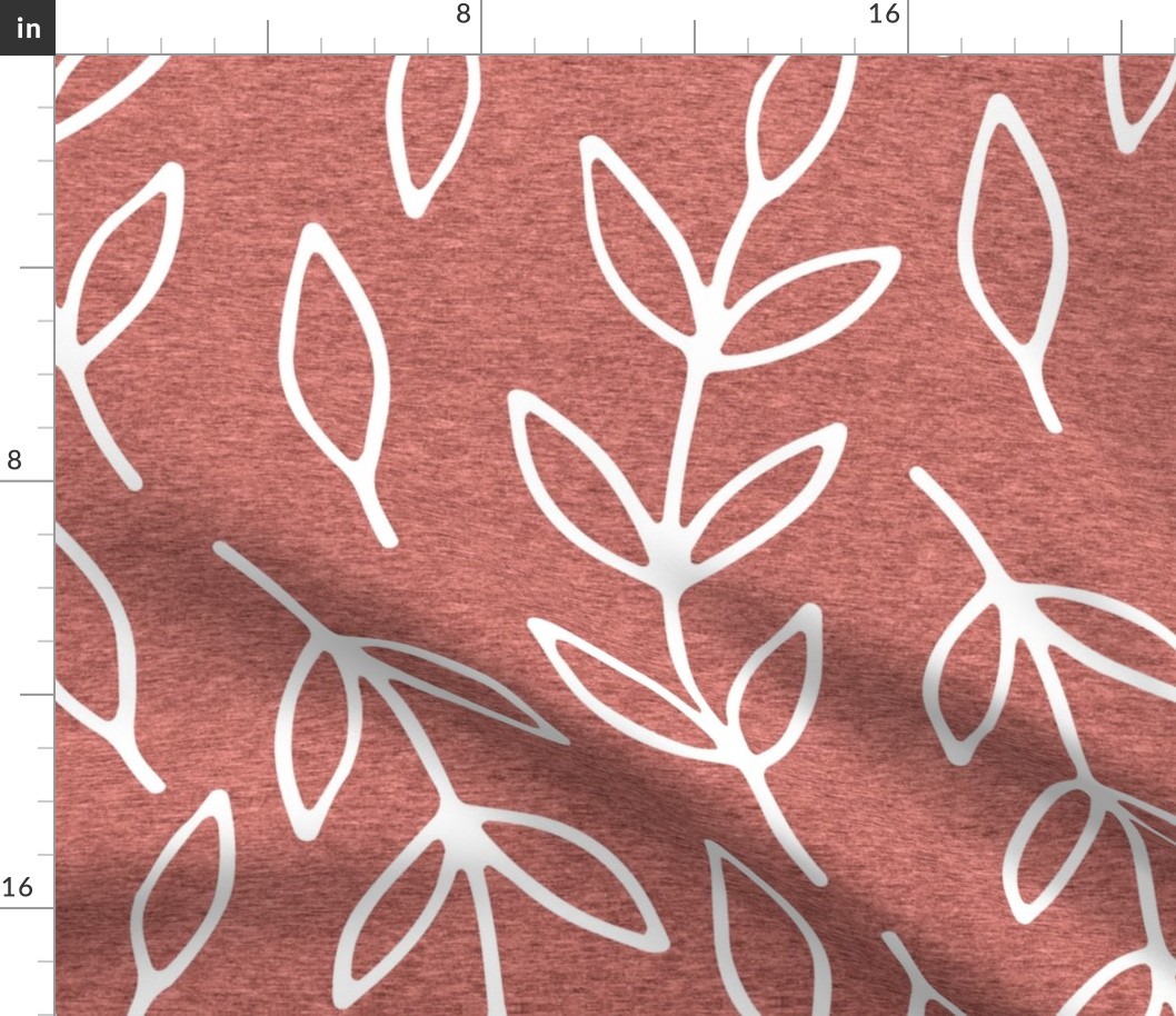 Large Branches (heather living coral) Home Decor Bedding, GingerLous