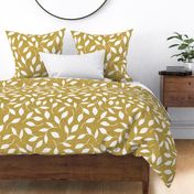 Large Leaves (heather aspen gold) Home Decor Bedding, GingerLous