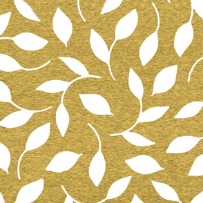 Large Leaves (heather aspen gold) Home Decor Bedding, GingerLous