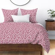 Half Scale Leaves (heather bright pink) Home Decor Bedding, GingerLous