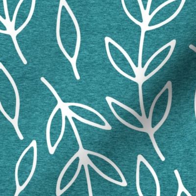 Half Scale Branches (heather turquoise) Home Decor Bedding, GingerLous