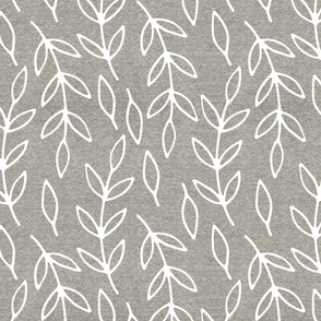 Half Scale Branches (heather flax) Home Decor Bedding, GingerLous