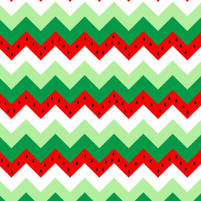 watermelon chevron