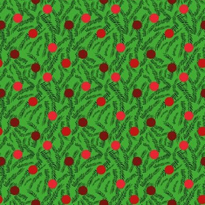 christmas greens and reds by rysunki_malunki