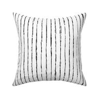 Raw vertical Inky stripes minimal Scandinavian style trend abstract print black and white monochrome