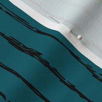 Raw vertical Inky stripes minimal Scandinavian style trend abstract print ocean green