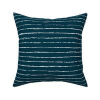 Raw horizontal Inky stripes minimal Scandinavian style trend abstract print navy blue winter