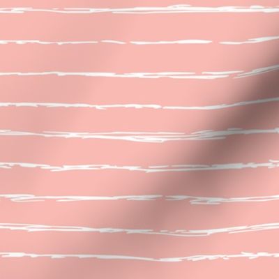 Raw horizontal Inky stripes minimal Scandinavian style trend abstract print summer fall pink