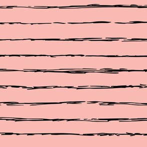 Raw horizontal Inky stripes minimal Scandinavian style trend abstract print summer fall pink black
