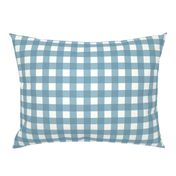  Gingham Dusty Blue Off White