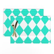 Aqua Gift Box Blue Modern Diamond Pattern