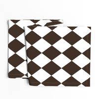 Coco Brown Modern Diamond Pattern