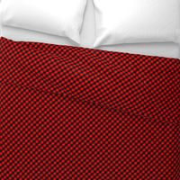 Diagonal Red and Black Mini 1/2 Inch Buffalo Checks