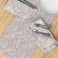 Little Maze stripes minimal Scandinavian grid style trend abstract geometric print monochrome off white black