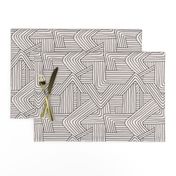 Little Maze stripes minimal Scandinavian grid style trend abstract geometric print monochrome off white black