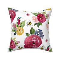 18" Woodland Summer Florals with Bees