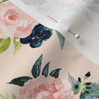 Blush and Indigo Whimsy Blooms // Provincial Pink