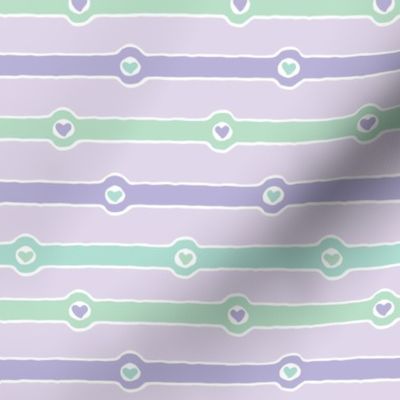 Love Chain: Faithful II (lavender, mint green, purple, white)