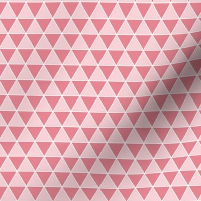 Small Triangles in Flamingo Pink - equilateral triangles geometric coordinate, summer pink